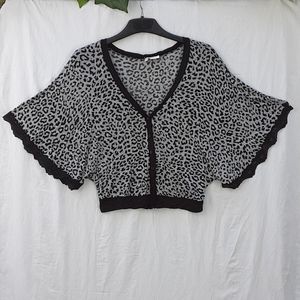 CL264 Animal printing cardigan for women